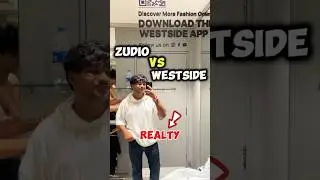 Zudio Vs Westside Reality 🤯🛍️. #shorts #zudio #westside