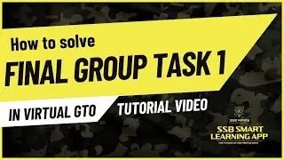 Final Group Task- 1 (FGT) Solution Tutorial in SSB Smart Learning App | SSB Interview