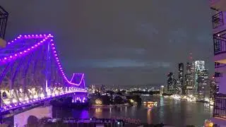 December 2021 Brisbane City Lightning Storm Timelapse