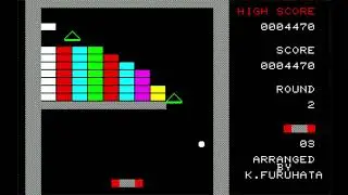 Arkanoid (Sharp Mz-700, 198x, Taito/K.Furuhata)