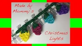Rainbow Loom Band Christmas Lights Charm or Fairy Lights