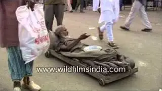 A handicapped beggar
