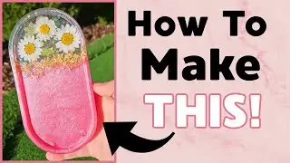 How to make a pink split resin trinket tray!
