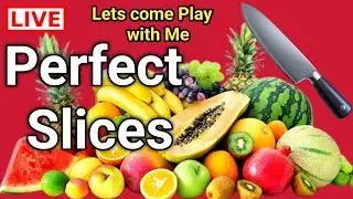 Perfect Slices🍎🔪 Gameplay|Satisfying Slicing Action|Fast Fruits Cut|Knife Cut Game