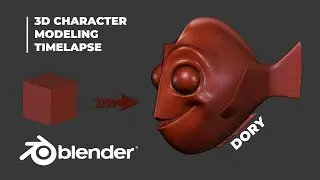 Modeling Dory in Blender | 3D Process