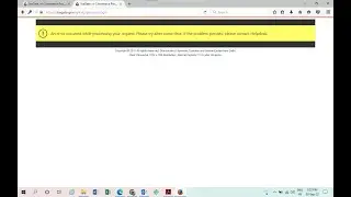 An error occured while processing your request. please try after some time. If the problem persists,