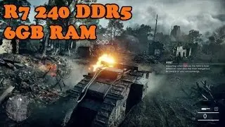 battlefield 1 on R7 240 2GB DDR5 core i3 high setting test fps