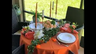 Outrageous Orange Tablescape 2020