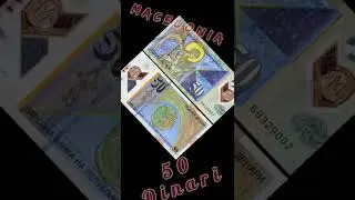 MACEDONIA 50 DENARI POLYMER UNC 2018.#shorts #moneyphechan #education