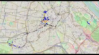 Crowd dispersal in an urban scenario