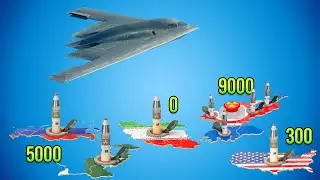 💣 How Many Nukes Each Country Has #nuclear #war #israel #iran  #russia
