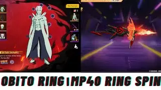 Obito Ring Spin।Uchiha's Legacy Mp40 Spin।Ff New Event ।Freefire New Event ।One Spin Trick ।