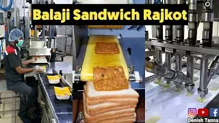 Super Fast Automatic Machine For Sandwich 😱😱 Famous Balaji Two Slice Sandwich In Rajkot 👌🏻👌🏻