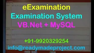 MCQ Examination System - VB.Net + MySQL configuration and working demo by readymadeproject.com