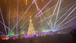 Movie Park Cristmas Light Show vom Winter event Im Movie Park Germany