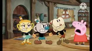 Peppa pig es castigada por nada (tr&aacute;iler) con sus nuevos due&ntilde;os (Cuphead mugman se&ntilde;orita c&aacute;liz)