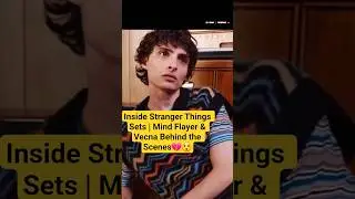 Inside Stranger Things Sets | Mind Flayer & Vecna Behind the Scenes #shorts #shortsfeed #trending