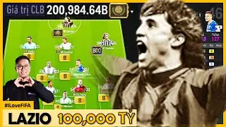 Cầm 100.000 Tỷ BP Tươi I Love X&acirc;y Dựng Top Đội H&igrave;nh LAZIO CỰC KHỦNG: CRESPO, NEDVED & STAM BDO +8