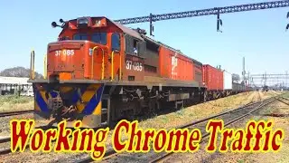 Transnet Freight Rail Class 37-085 Working Chrome Traffic