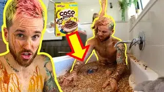 Turning BATH Into The BIGGEST CEREAL BOWL!