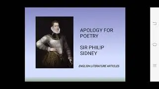 The Apology for Poetry | Philip Sidney | Stephen Gosson | Abuse of Poetry | Defense of Poetry