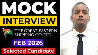 GREAT EASTERN Selected Candidate Sambhav's Mock Interview Feb 2026 | Budding Mariners Academy