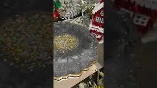 Gray/Gold Round Tray & Coasters Set / Glam Decor / Table Escapes / Luxury Decor!!!