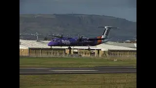 Landing at George Best Belfast City Airport on a Flybe Dash 8 Q400. 3/8/18
