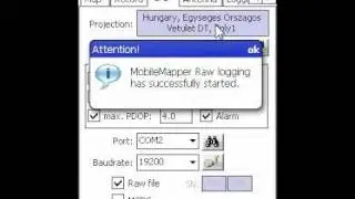RAW data logging on Ashtech MobileMapper 100 with DigiTerra Explorer 6