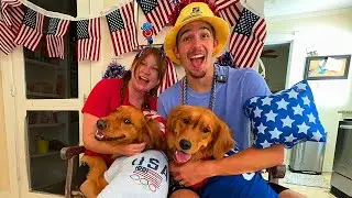 My Dogs Celebrate Their First 4th of July!