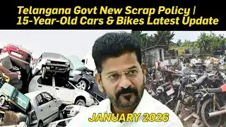 Telangana Govt New Scrap Policy | 15-Year-Old Cars & Bikes Latest Update 