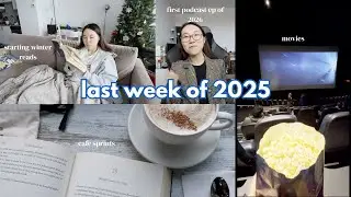 last week of 2025 🎉 | reading, staying home, & ringing in the new year