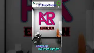 Logo name EMRAN design by FN Nazmul Graphics #shorts #ytshorts #shortsfeed #trending #viral #logo