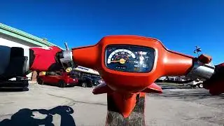 Grabbing tire spoons on a 87 Honda Elite 50!