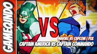 MARVEL VS CAPCOM | Captain America VS Captain Commando | PSX [CHEAT ON]