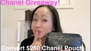 Chanel handbag for $260! How to convert Chanel Pouch to mini-bag