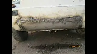 Fiat 126 Bis &Ouml;n Bagajın Altı (&Ouml;n tampon arkası ) Kaporta D&uuml;zeltme