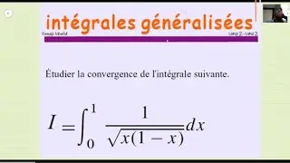 Intégrales généralisées intégrale de Riemann