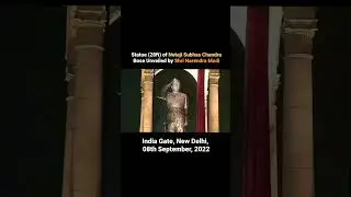 The Statue of Netaji Subhas Chandra Bose - P.M Modi At India Gate #netaji #narendramodi  #pmmodi 🙏🇮🇳