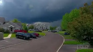05-05-2021 Chalfont, PA -Stunning Shelf Cloud Via A Drone With Associated Rain Shaft