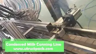 Automatic condensed milk, ghee filling and canning production line, canning machine