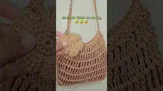 вязаная сумка #вязаниекрючком #вязанаясумкачерезплечо #вязанаясумкачерезплечо #ручнаяработа #ручн...