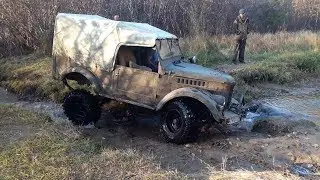 Затестили ГАЗ 69... Чуть не перевернулся и сломался несколько раз... (GAZ-69 Off-road)