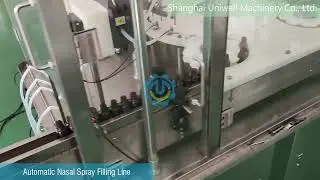 Automatic Nasal Spray Filling Line, Bottle Feeding Cleaning filling Capping Labeling Machine