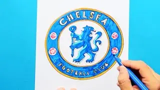 How to draw Chelsea Logo - Premier League