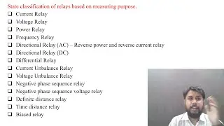 SGP Video short on State classification of relays based on measuring purpose in English
