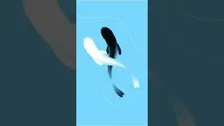 Yin Yang Fish animation  aftereffects #shorts