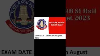 TN SI HALL ticket 2023 released