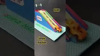 simple machine model ramp, working model car on the ramp #schoolprojectmaker
