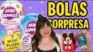 ¡Abro 3 bolas sorpresa MiNiBrands! Disney, Kawaii y peluche